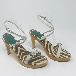 Coach Ankle Strap Open Toe Sandals